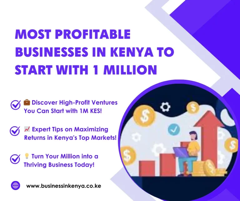 Most Profitable Business To Start With 1 Million In Kenya Banners And Posters